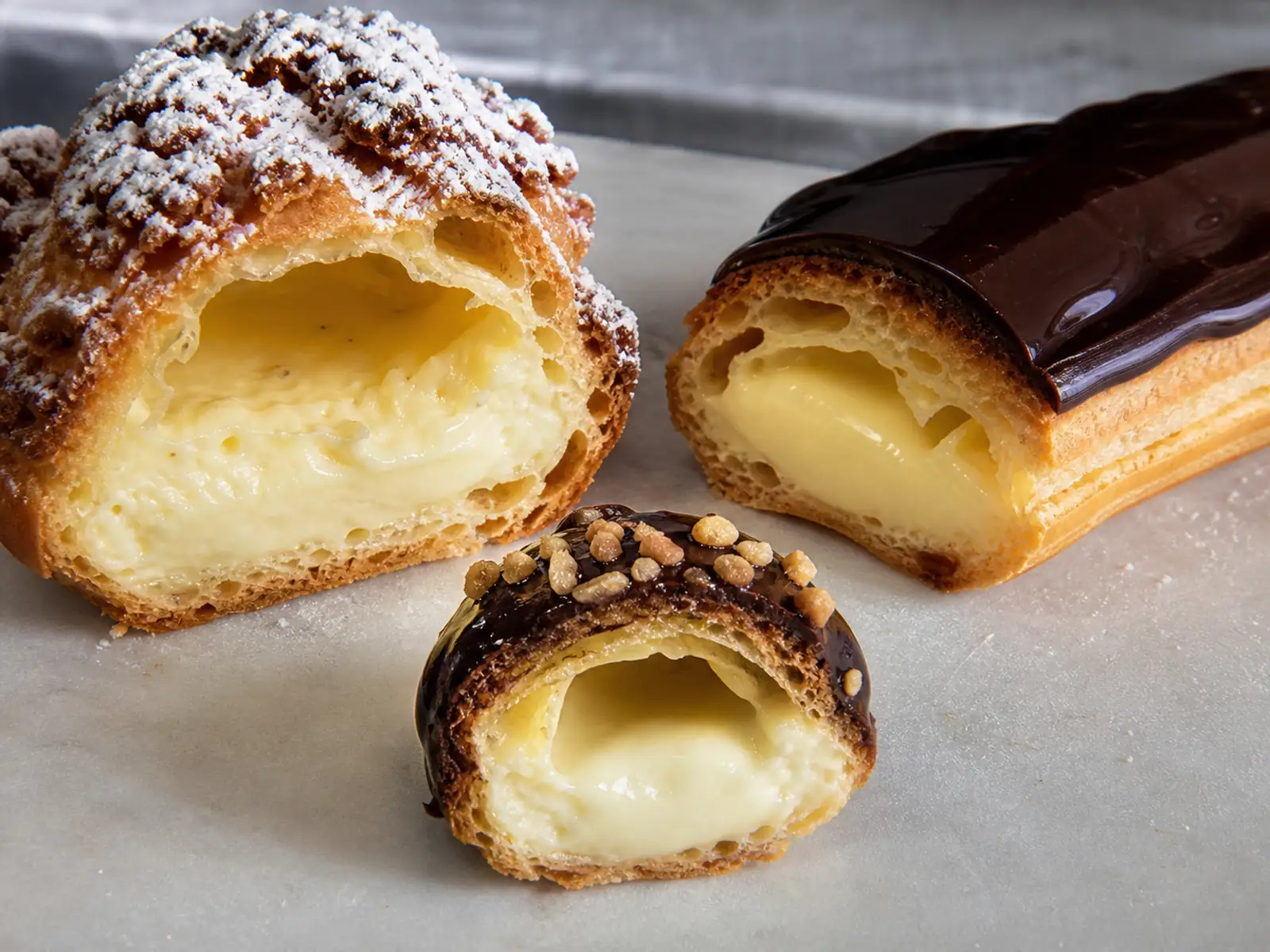 Dettaglio editoriale per l’articolo «Bignè, éclair e profiterole: stessa pasta, dolci diversi»