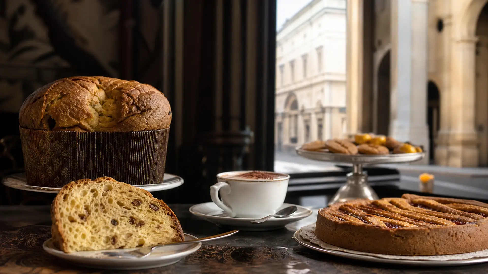 Dolci tipici di Milano: panettone, barbajada e tradizione meneghina — fotografia editoriale DOL MAG