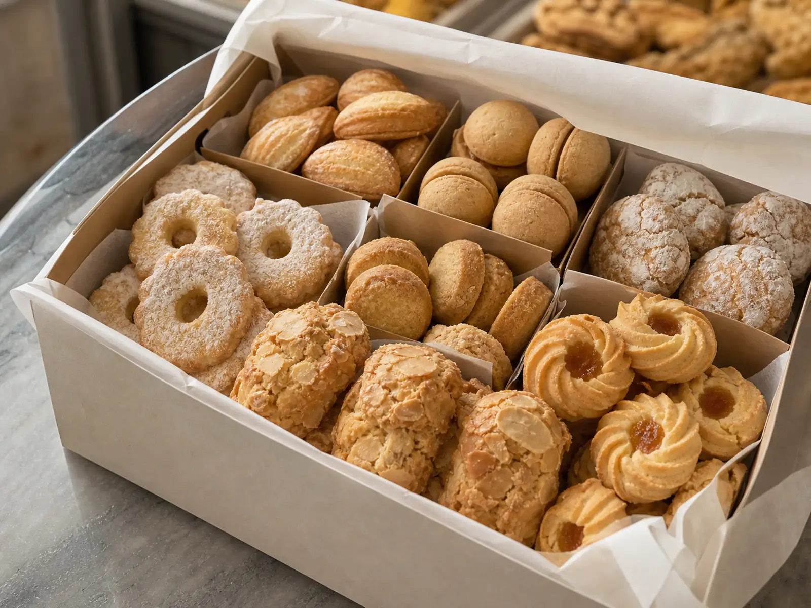 Dettaglio editoriale per l’articolo «Pasticceria secca: quali dolci scegliere per un vassoio assortito»