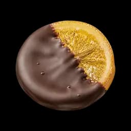 Rotella d'arancia candita al cioccolato