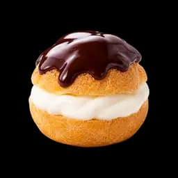 Bignè con crema di yogurt e glassa al cioccolato mignon