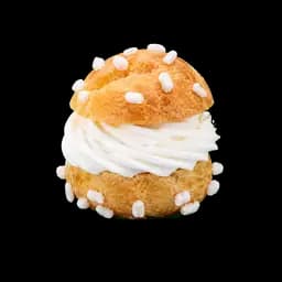 Bignè alla panna con granella di zucchero mignon