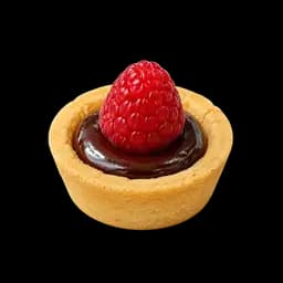 Crostatina al cioccolato e lampone mignon