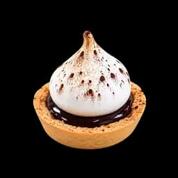 Crostatina al cioccolato e meringa mignon