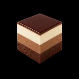 Cubo ai tre cioccolati
