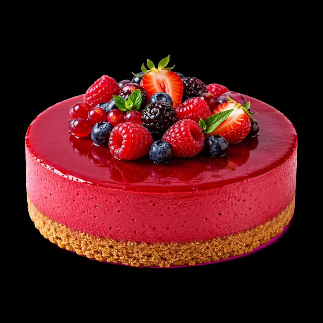 Torta mousse ai frutti di bosco