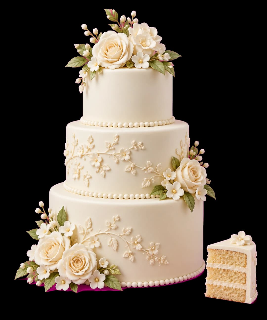 Torta scenografica con porzioni edibili