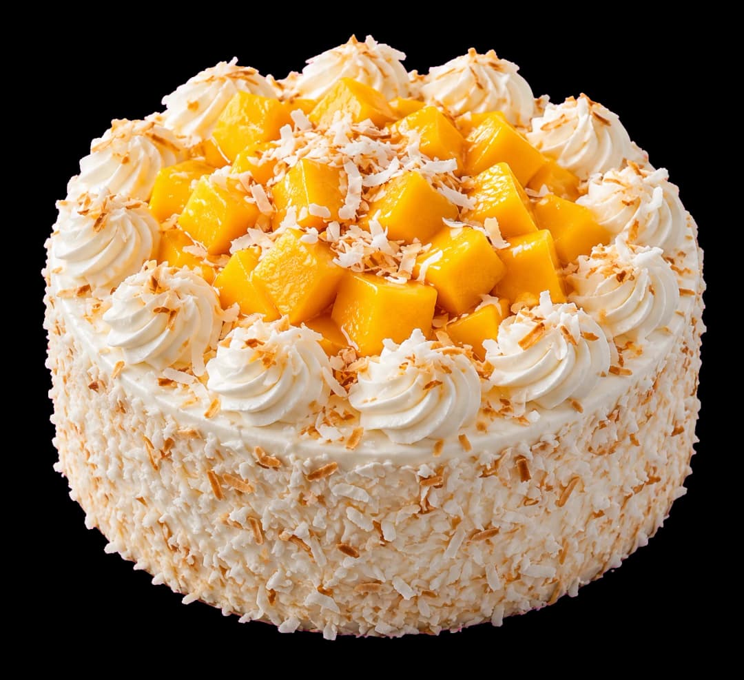 Torta mango e cocco